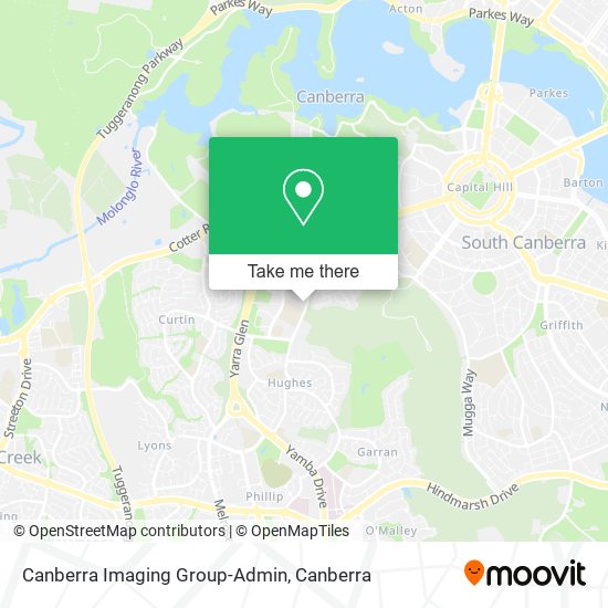 Canberra Imaging Group-Admin map