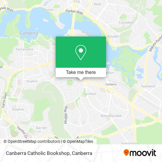 Canberra Catholic Bookshop map