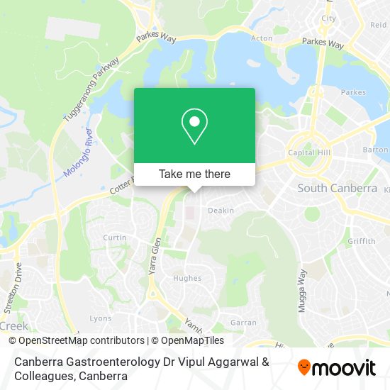 Canberra Gastroenterology Dr Vipul Aggarwal & Colleagues map
