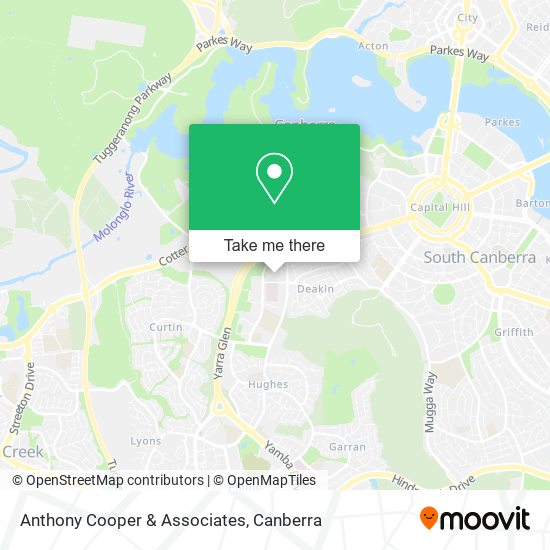 Anthony Cooper & Associates map