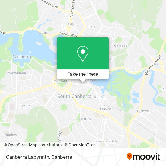 Canberra Labyrinth map