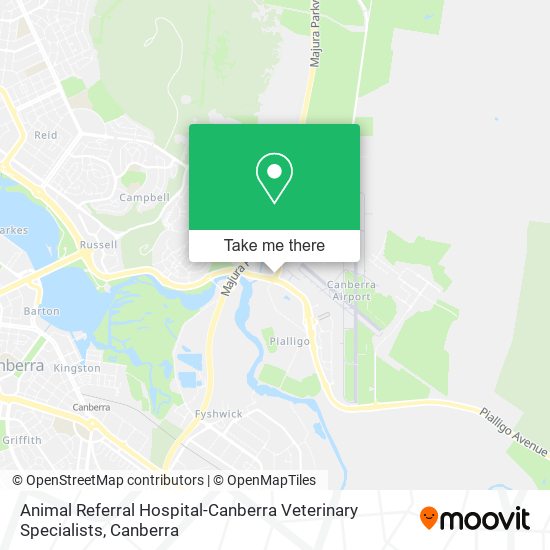 Mapa Animal Referral Hospital-Canberra Veterinary Specialists
