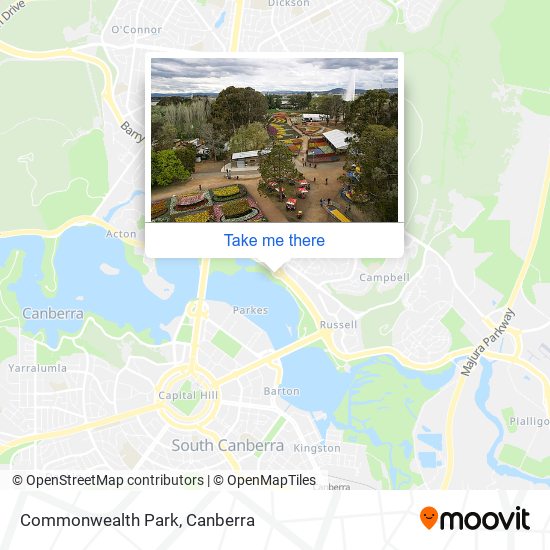 Commonwealth Park map