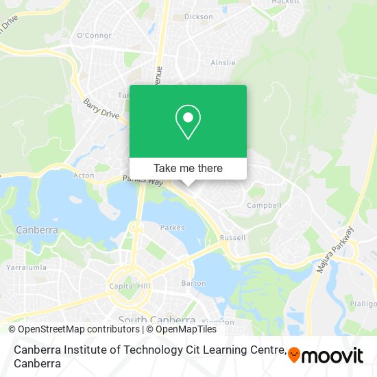 Canberra Institute of Technology Cit Learning Centre map