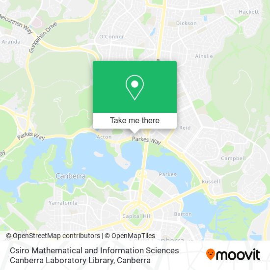Csiro Mathematical and Information Sciences Canberra Laboratory Library map