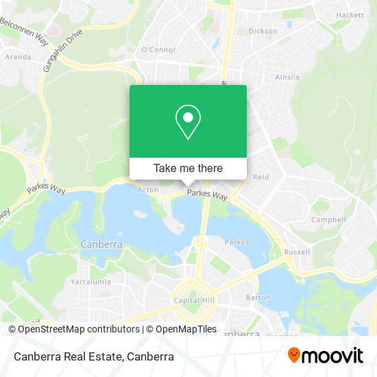 Canberra Real Estate map