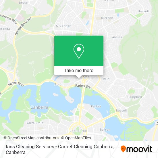 Ians Cleaning Services - Carpet Cleaning Canberra map