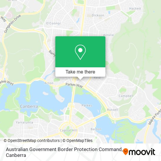 Australian Government Border Protection Command map