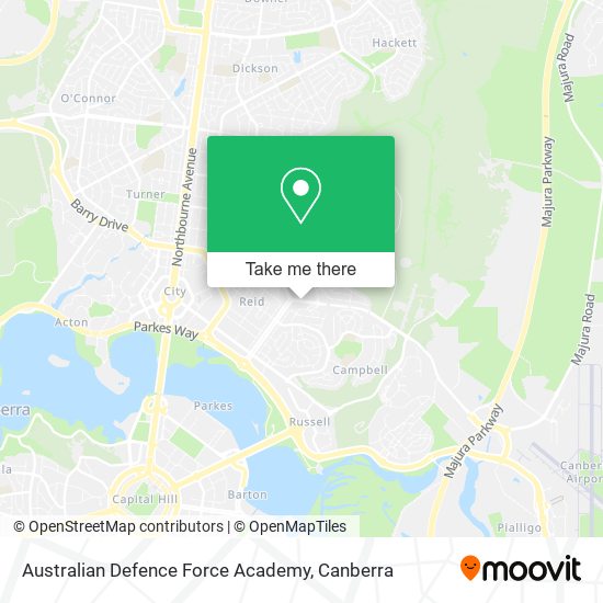 Australian Defence Force Academy map