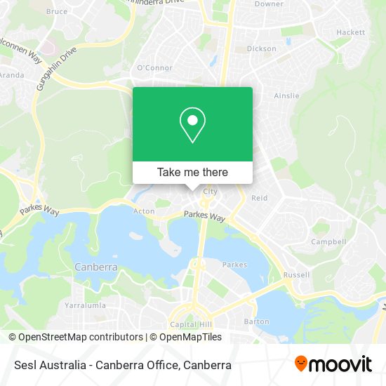 Mapa Sesl Australia - Canberra Office