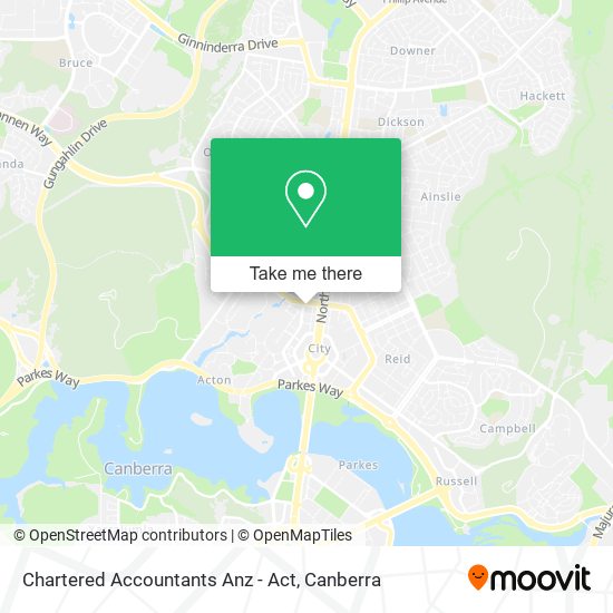 Chartered Accountants Anz - Act map