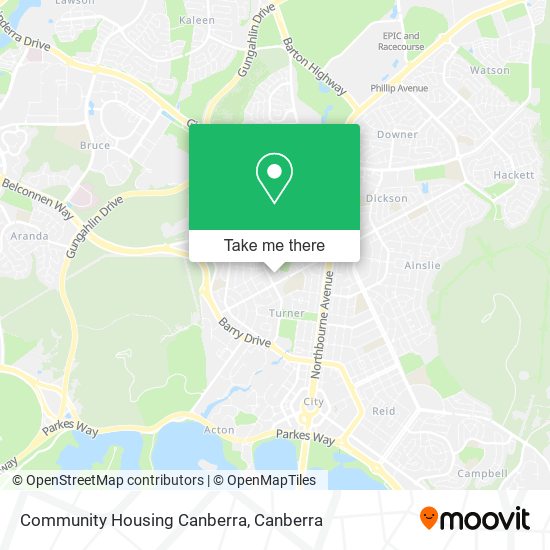 Community Housing Canberra map