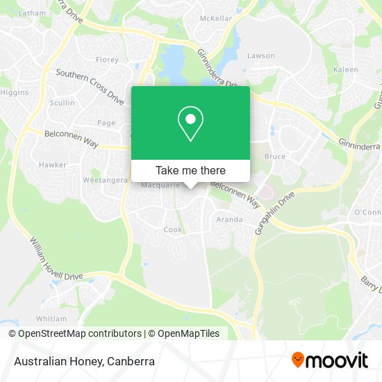 Mapa Australian Honey