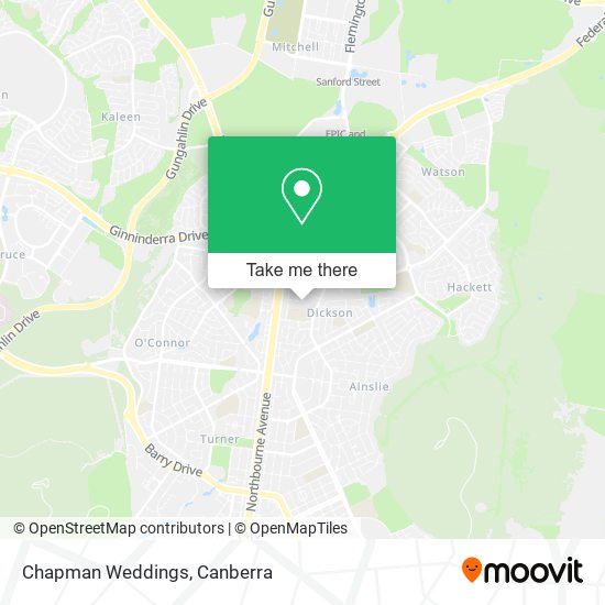 Chapman Weddings map