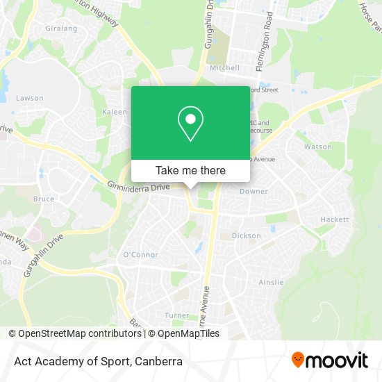 Act Academy of Sport map