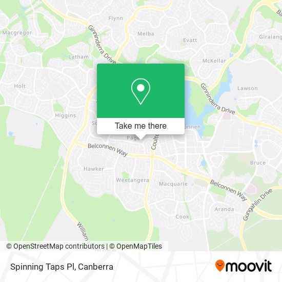 Spinning Taps Pl map