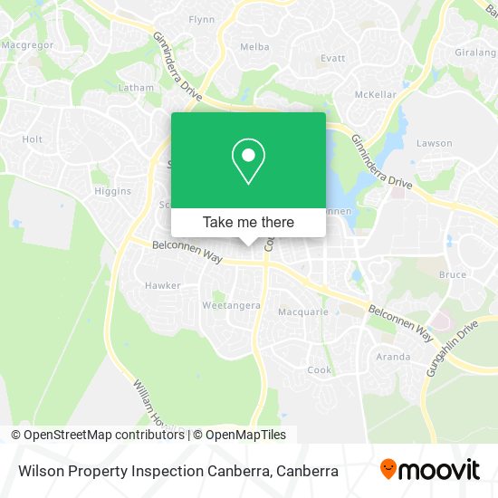 Mapa Wilson Property Inspection Canberra