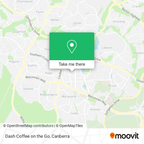 Dash Coffee on the Go map