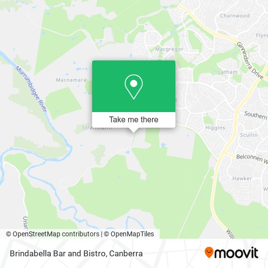 Brindabella Bar and Bistro map