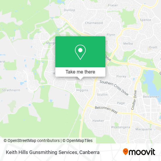Mapa Keith Hills Gunsmithing Services