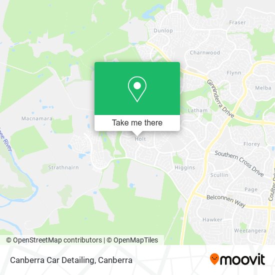 Canberra Car Detailing map