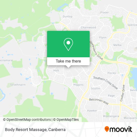 Body Resort Massage map