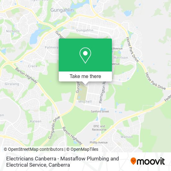 Electricians Canberra - Mastaflow Plumbing and Electrical Service map
