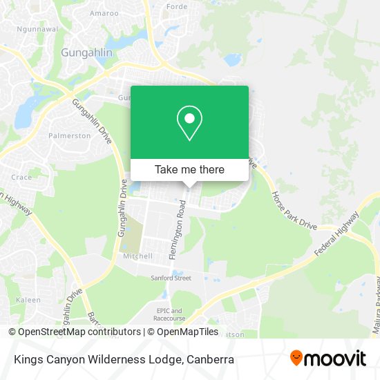 Kings Canyon Wilderness Lodge map