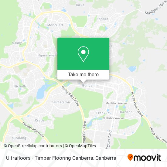 Mapa Ultrafloors - Timber Flooring Canberra