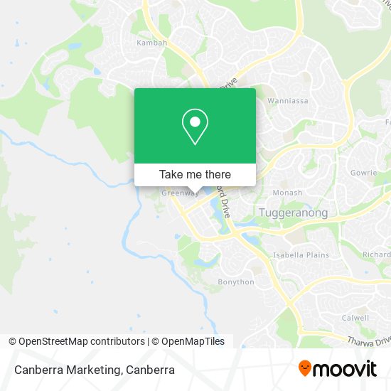 Canberra Marketing map