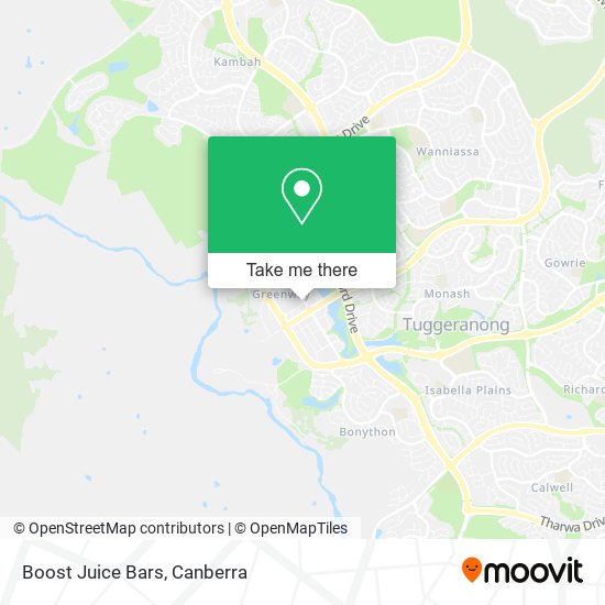 Boost Juice Bars map