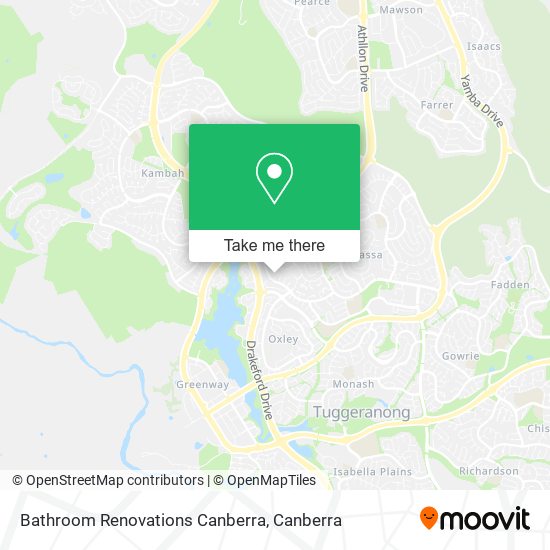 Bathroom Renovations Canberra map
