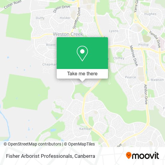 Fisher Arborist Professionals map