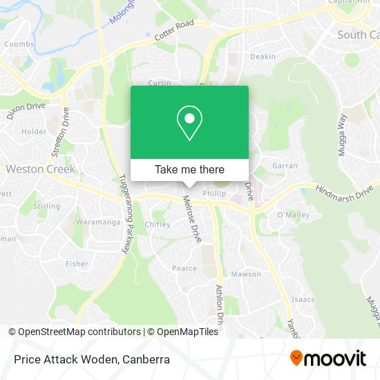 Price Attack Woden map