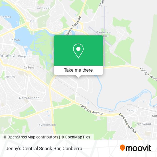 Jenny's Central Snack Bar map