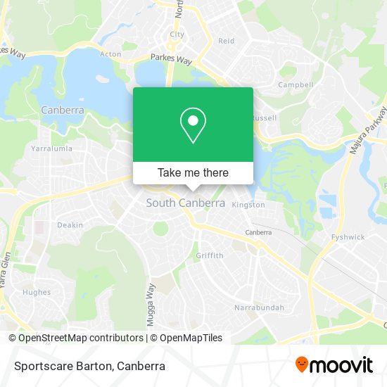 Sportscare Barton map