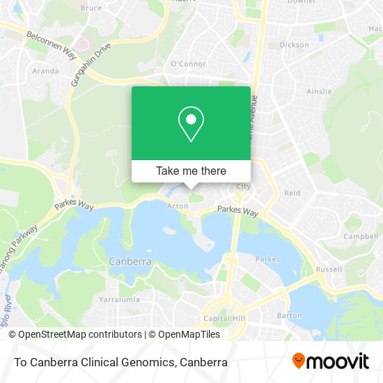 Mapa To Canberra Clinical Genomics