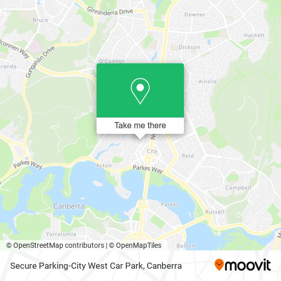 Secure Parking-City West Car Park map