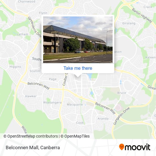 Belconnen Mall map