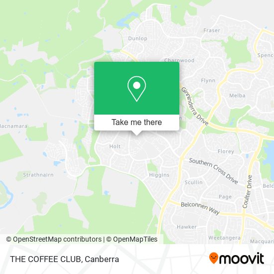 THE COFFEE CLUB map