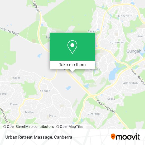 Urban Retreat Massage map