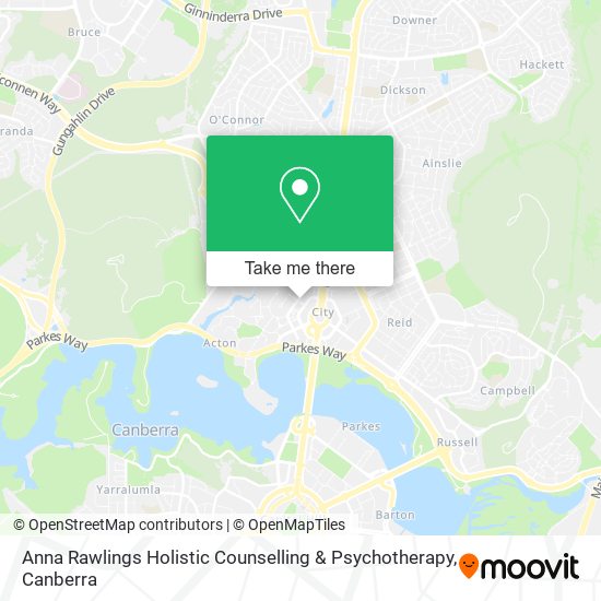Anna Rawlings Holistic Counselling & Psychotherapy map