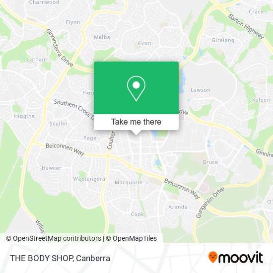 THE BODY SHOP map