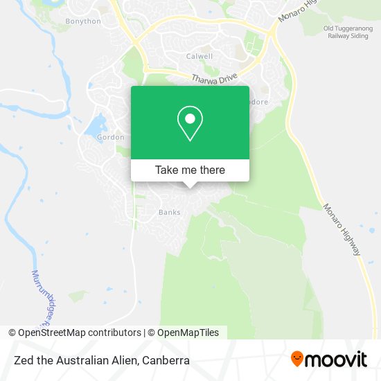 Mapa Zed the Australian Alien