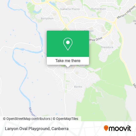 Mapa Lanyon Oval Playground