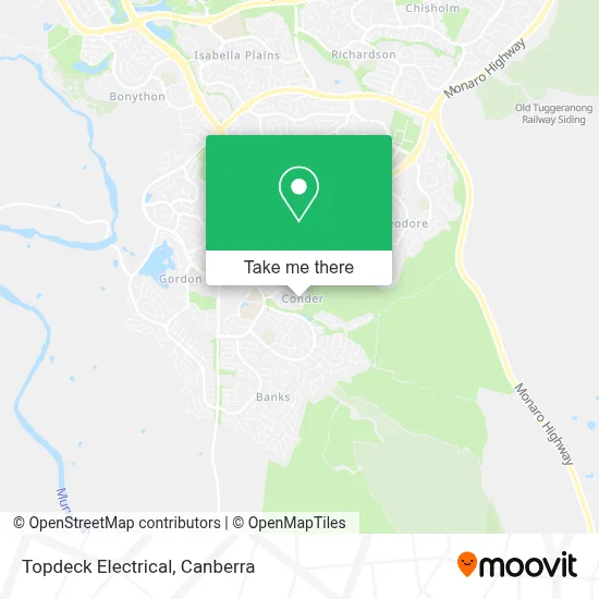 Mapa Topdeck Electrical