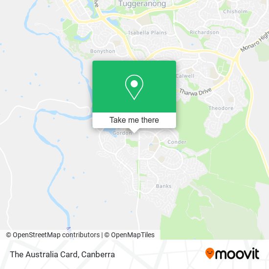 The Australia Card map