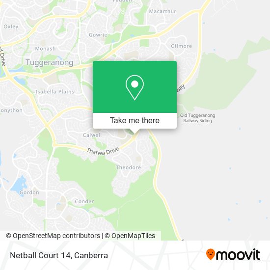 Netball Court 14 map