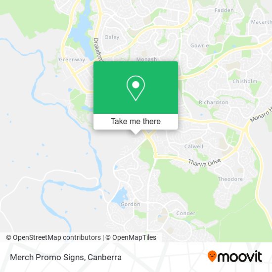Merch Promo Signs map