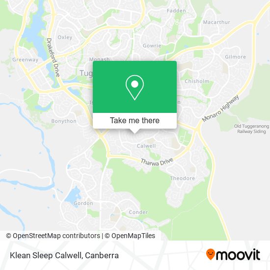 Klean Sleep Calwell map